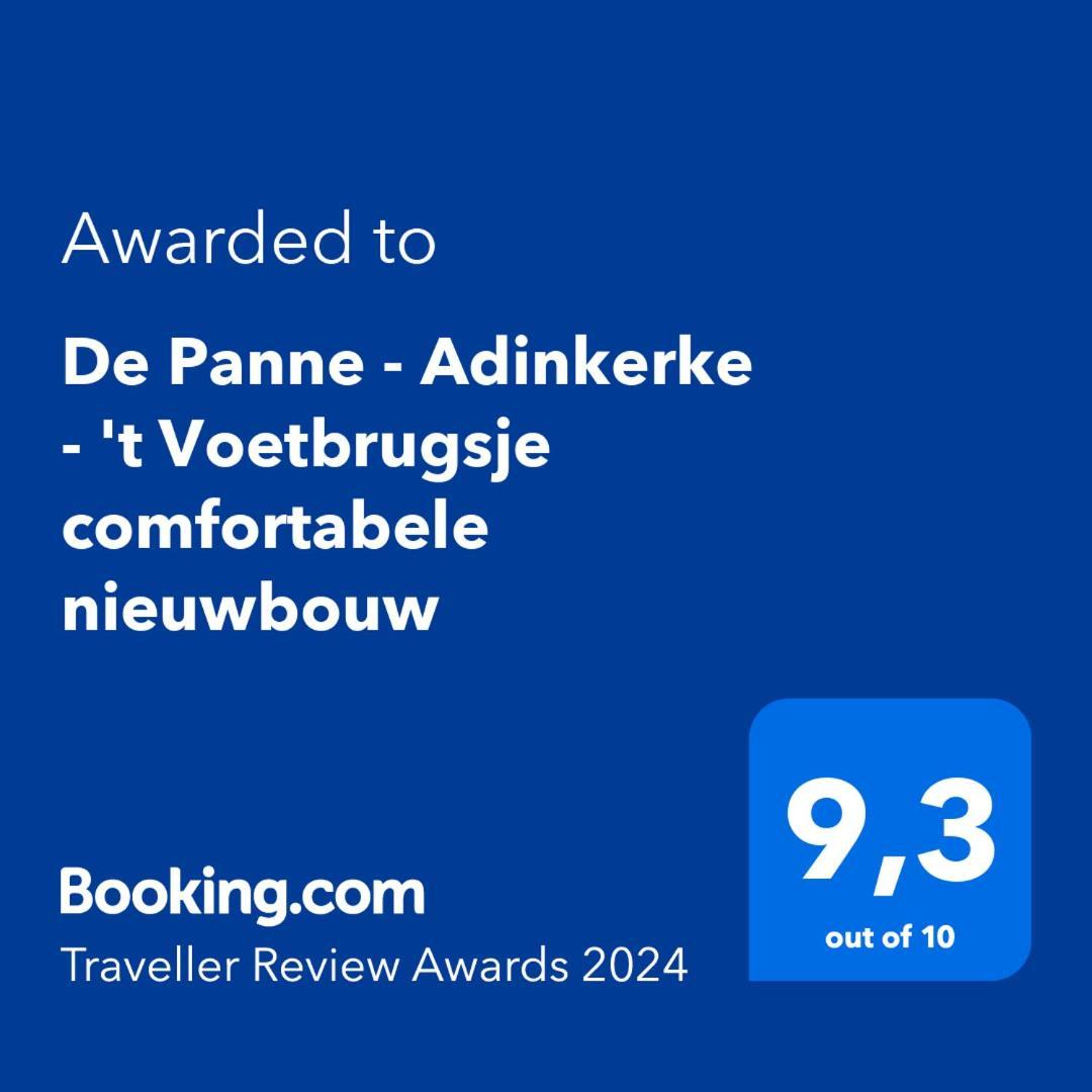 De Panne - Adinkerke - 'T Voetbrugsje Comfortabele Nieuwbouw Εξωτερικό φωτογραφία